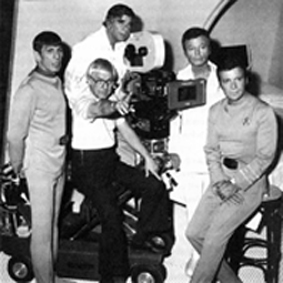 Gene Roddenberry, Leonard Nimoy, DeForest Kelley, William Shatner