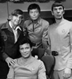 Gene Roddenberry, Nimoy, Kelley, Schatner