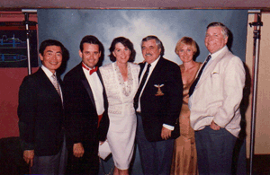 Gene Roddenberry, Goerge Takei, Joe Motes, Majel Berrett, James Doohan, Denise Crosby