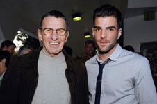 Leonard Nimoy et Zachary Quinto 